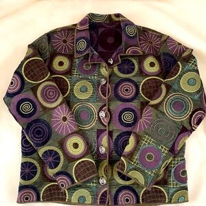 Winding River reversible button up jacket.